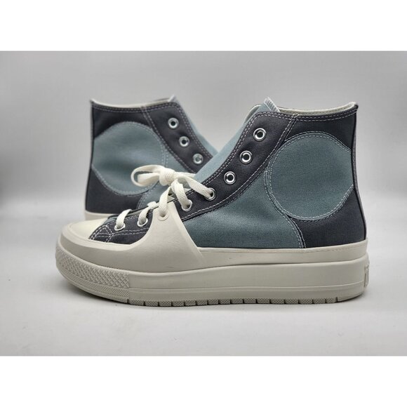 Converse Mens CTAS High Construct Colorblock Tidepool Shoes Size 9.5 - Picture 4 of 8